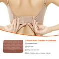 thumbnail image 5 of Extension Strap Bra Extenders Buckle 4 Rows 4 Hook Breathable 3 Rows Practical Accessories Adjustable Replacement 3 Rows Underwear coffee, 5 of 5