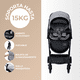 thumbnail image 3 of Carriola Para Bebé Aeiou Suiza Con Capota Amplia Light Grey, 3 of 7