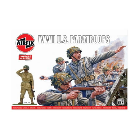Airfix A02711V WWII US Paratroops 1/32 Scale Plastic Model Figures