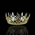 thumbnail image 3 of 4 Piezas Corona de Plástico de Rey Real Corona de Plástico de Reina Coronas de Cumpleaños Accesorio de Disfraz, 3 of 5