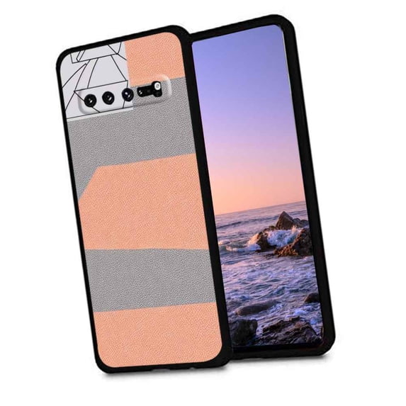 Compatible with Samsung Galaxy S10 Phone Case, Lines-Geometrical-Max-77 Case Men Women, Flexible Silicone Shockproof Case for Samsung Galaxy S10