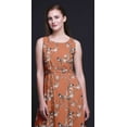 thumbnail image 3 of Bimba Robe Longue Débardeur Maxi pour Femme à Col Rond Imprimée, Robe de Soirée - Petit, 3 of 5