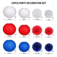 thumbnail image 3 of YAOMOBB Hanging Decorations Simple Installation Party Decorations Set Lanterns and Tissue Pom Poms Flower Balls for Boho Wedding, 3 of 6