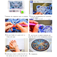 thumbnail image 5 of Conjunto de pintura de diamantes, Conjunto de arte de diamantes de otoño para adultos, Diamante redondo completo, Pintura de diamantes de regalo, Decoración de pared, Pequeña jirafa, 5 of 5
