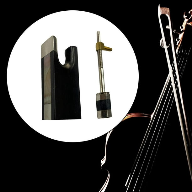 Grenouille d'archet de violon avec vis pour instrument de musique de violon  Débutants Accs Pièces de bricolage