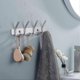 thumbnail image 3 of Bathroom Coat Rack Metal Wall Hooks with 4 Stainless Steel Hooks, Multiple Quantity Available, 3 of 5