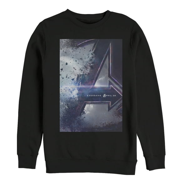 Men's Marvel Avengers: Endgame Movie Poster Sweatshirt Black 2X Large