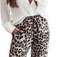 thumbnail image 2 of Pantalones deportivos con estampado de leopardo para mujer, pantalones deportivos con estampado de leopardo para mujer, pantalones deportivos con bolsillos para mujer, pantalones deportivos, 2 of 6