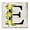 Farmhouse Lemon Letter E, variant on Stupell Industries Rustic Lodge Lemon & Bee H Letter Canvas Art, 17 x 17, by Creatif Belle