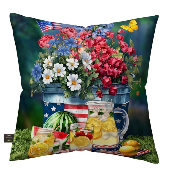 Briarwood Lane Summer Indoor/Outdoor Pillow 17x17 American Lemonade For Summer Pillow