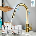 thumbnail image 3 of Pull Out Sensor Kitchen Faucet Brushed Gold Sensitive Touch Control Faucet Mixer for Kitchen Touch Sensor Kitchen Mixer Tap, 3 of 7