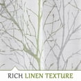 thumbnail image 2 of EcoNesxp pour Chambre à Coucher 2 Panneaux Gris Vert Blanc Rideaux, 2 of 5