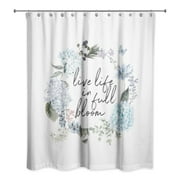 Creative Products Live Life in Full Bloom 71x74 Shower Curtain
