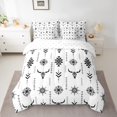 thumbnail image 2 of Homewish Vintage Aztec 7-Piece Bedding Comforter Set,Bull Skull King Bedding Sets,White Black Bed Sheets For Boys Teens,Breathable Home Decor Reversible, 2 of 8
