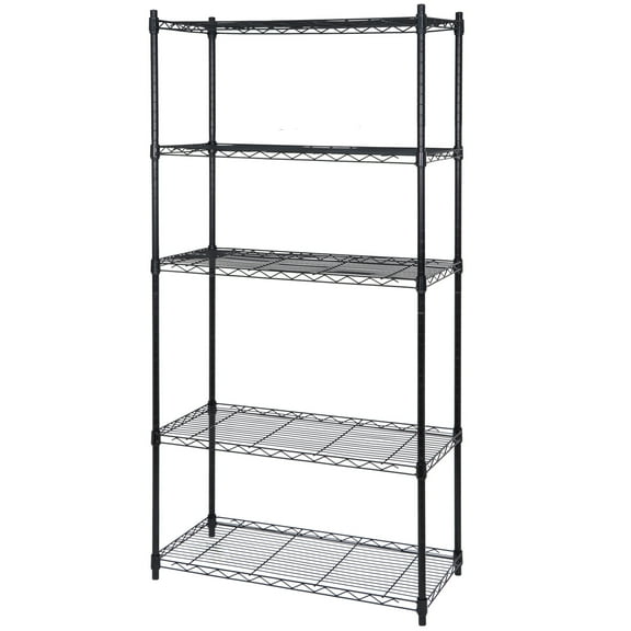 SSyao 5Tier Wire Shelving Unit Rack Large Space Adjustable Storage Shelves for Kitchen