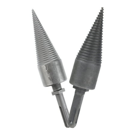 

2 Pcs Firewood Drill Bit Splitting Cone Wood Drill Bit Cones Woodworking Tool Firewood Drill Bit Splitter