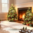 thumbnail image 5 of 2 Pack 3 FT Pre-Lit Christmas Tree w/ 70 Lights 163 Tips, Hinged Artificial Holiday Xmas Christmas Decoration, Green, 5 of 10