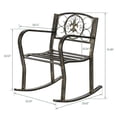 thumbnail image 5 of Flat Tube Single Rocking Chair Bronze Color, 5 of 7