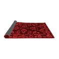 thumbnail image 2 of Ahgly Company Indoor Round Abstract Red Modern Area Rugs, 7' Round, 2 of 4