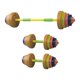 thumbnail image 3 of Juguetes para niños, mancuernas, barra para niños, relleno ajustable, herramientas de desarrollo sensorial para edades de 4 a 7 años, juego de pesas, Colores profundos, 3 of 10