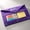 Purple, variant on Homellea Yellow 3 Ring Binder Pencil Pouch, 9.84 x 7.09 Inch Canvas Zipper Document Storage Bag with Clear Window for Pens, Pencils, Markers, Office, Studio, Travel and Daily Supplies