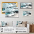 thumbnail image 4 of Designart "Ocean'S Embrace III" Modern Landscape Beach Wall Art Print, 4 of 5