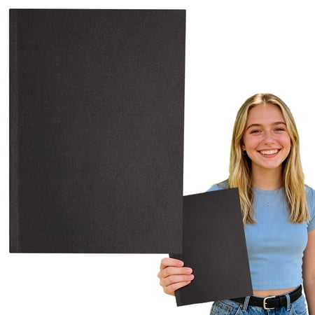A5 Blank Notebook 180 Pages Thick Unlined Journal Smooth No Bleed Paper Writing Notebook Lightweight Paper Cover for Sketching Journaling Travel Office Creative Writing Students Artists A