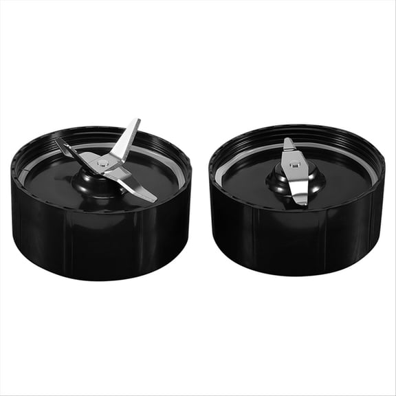Replacement Parts Blade & Flat Blade Food Processor Blade for 250W Magic MB1001 Blender Accessories,1 x Cross Blade 1 x Flat Blade,Black&silver