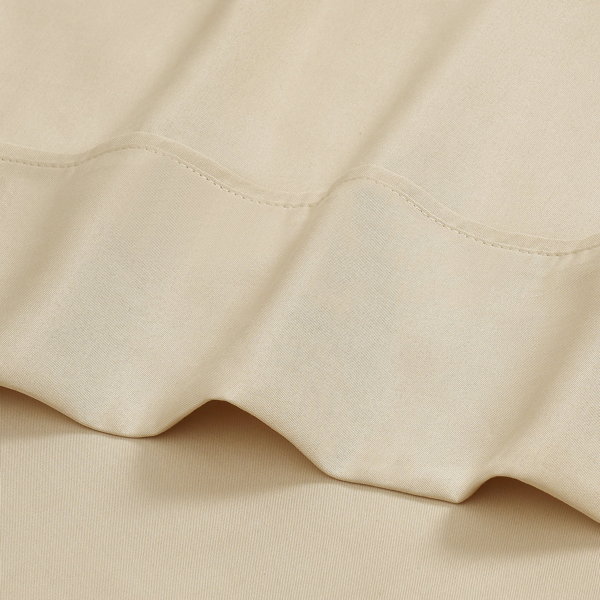 Mainstays Super Soft Brushed Microfiber Bed Sheet Set, Papyrus Beige, Queen, 4 Piece