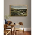 thumbnail image 4 of Drsoum Vintage 24x36in Natural Framed Landscape Canvas Wall Art Village Classic Wall Prints Modern Farmhouse Bathroom Office Decor, 4 of 5