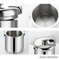 thumbnail image 4 of Stainless Steel Ice Bucket With Lid - Double Walled Insulated, Sweat Proof Champagne & Beer Cooler, 3L Capacity With Ice Tongs For Wedding, Bar, Party, Home, 4 of 10