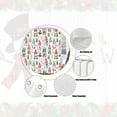 thumbnail image 5 of Farmhouse Christmas Shower Curtain Cute Gnomes, Gnomes Holding Xmas Gifts Bathroom Curtain Christmas Pine Tree, Winter Holiday New Year Bathroom Decorations with Hooks 72x72IN, 5 of 6