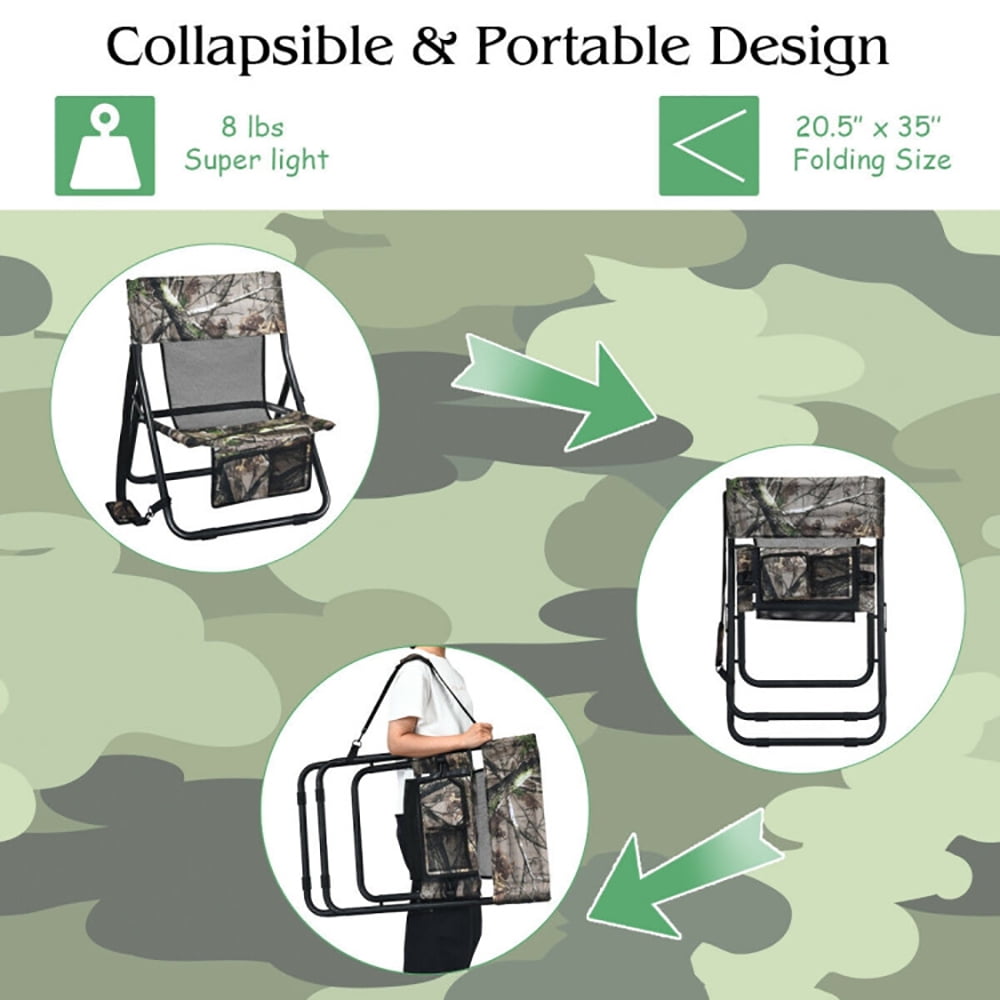 Aimee Lii Portable Outdoor Folding Hunting Chair, Folding Camping Lawn Chairs for Adults Aimee Lii Portable Outdoor Folding Hunting Chair, Folding Camping Lawn Chairs for Adults