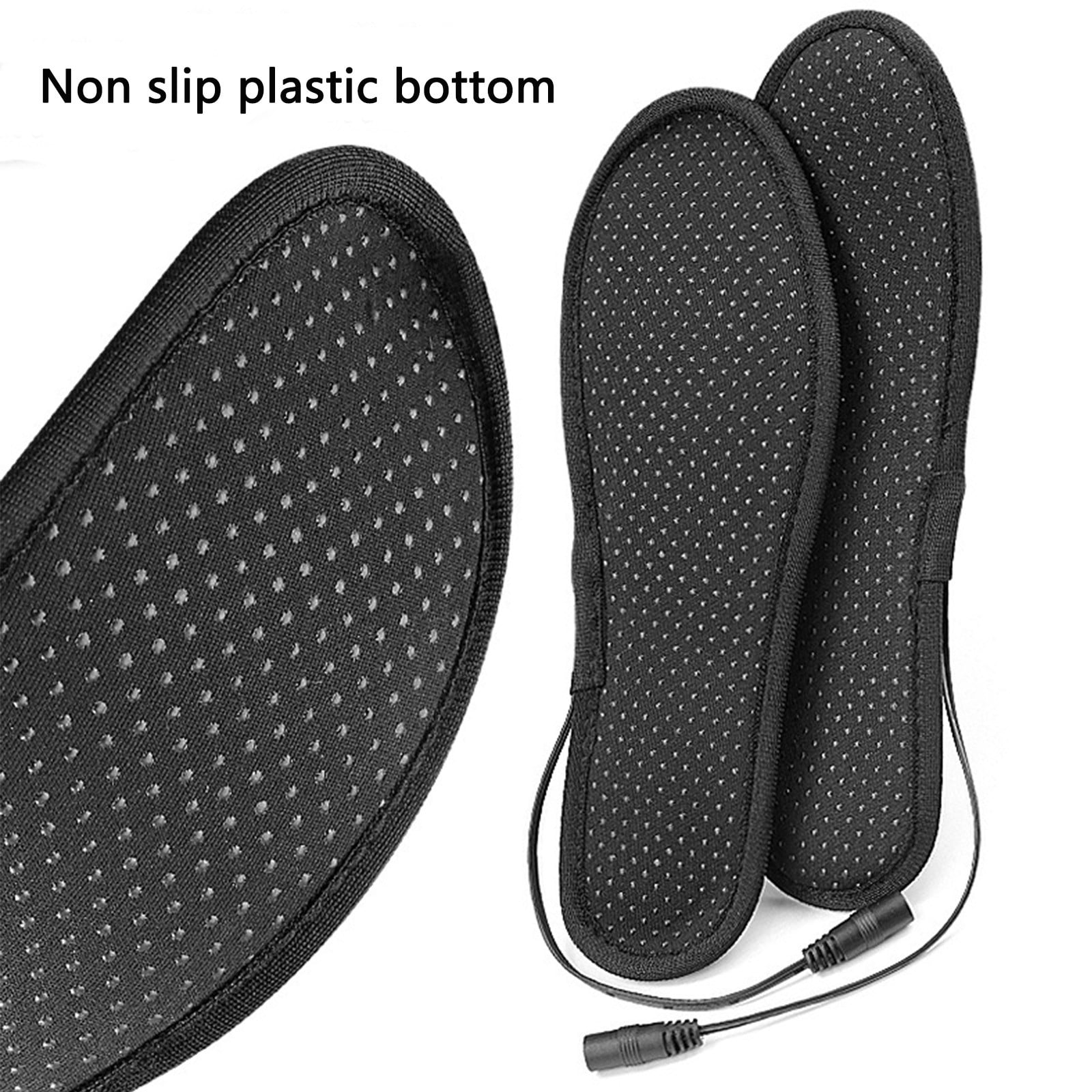 Semelles Chauffantes Rechargeables USB - Lavables, Coupables, Pour Chaussures Taille 40-46, 3 Modes De Chauffage - 5