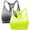 Neon Yellow/Grey 2 Pack, variant on Women's Seamless Sports Bra with Removable Cups 2/PK