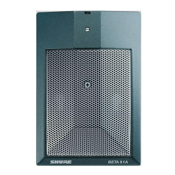 Shure BETA 91A Kick Drum Microphone - Half-Cardioid Condenser Mic with Integrated Preamplifier and XLR Connector, Low Profile Design - Maximize Setup Efficiency While Mi