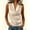 *Khaki, variant on Women's Cowl Neck Sleeveless Blouse,Casual Draped V Neck Loose Fit Tank Top Red,Women's Plus L