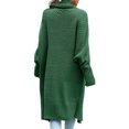 thumbnail image 4 of CAICJ98 Womens Cardigan Women's Long Sleeve Button Crew Neck Knit Cardigan Sweater Green,S, 4 of 4