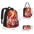 thumbnail image 2 of Balery Red Sun Flame Fox Mochila Escolar 3 en 1 para Niños - Mochila Resistente con Lonchera Térmica y Estuche - Mochila Escolar para Niños y Niñas, 2 of 7