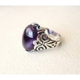 thumbnail image 3 of Amethyst Mans Ring, Natural Amethyst, February Birth, Silver Jewelry, 925 Silver Ring, Birthday Gift, Heavy Mens Ring, Arabic Design, Ottoman Style Ring, Christmas, Turkey Mens Signet Ring, 3 of 6
