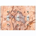 thumbnail image 1 of Metal Light Switch Plate Outlet Cover (Image of Marble Red MAR062), 1 of 13