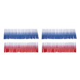 thumbnail image 2 of Jumpingount 50 Pieces Hygiene Interdental Brush Tooth Household Stainless Removes Soft Health Floss Toothpick Sticks Head Supplies Steel Azul rojo 11*6*2cm 2piezas, 2 of 6