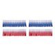 thumbnail image 1 of Vogacara 50 Pieces Hygiene Interdental Brush Tooth Household Stainless Removes Soft Health Floss Toothpick Sticks Head Supplies Steel Azul rojo 11*6*2cm 2piezas, 1 of 6