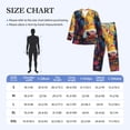 thumbnail image 4 of Lsque Colorful Daisy Sunflower Cow Pattern Long Sleeve Pajama Set for Men - Soft 2-Piece Sleepwear and Loungewear Set with Pockets, Comfy Nightwear-XX-Large, 4 of 7