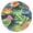 Jungle L, variant on Jungle Leaves Fitted Table Cover - Waterproof & Windproof Round Elastic Tablecloth for Outdoor Parties & Resort Dining