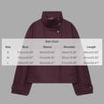 thumbnail image 4 of Kezqiaxn Women's Coats Fashion Long Sleeve Button Stand Collar Winter Loose Casual Jacket Lounge Outwear Cute Clothes Red M, 4 of 6