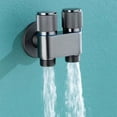 Verolina G1/2 1 In Two Out Double Control Washing Machine Faucet Toilet