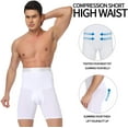 thumbnail image 3 of VASLANDA Men Shaper Underwear Tummy Control Shorts High Waist Slimming Compression Shaping Thigh Boxer Briefs Shapewear, 3 of 7