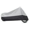 thumbnail image 1 of Funda para motocicleta Unique Bargains impermeable a prueba de polvo tono plateado negro XL para Harley Davidson Sportster 883 1200 Dyna Touring Cruiser, 1 of 1