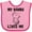 Pink and Fuchsia, variant on Inktastic My Nanny Loves Me Girl Grandchild Girls Baby Bib
